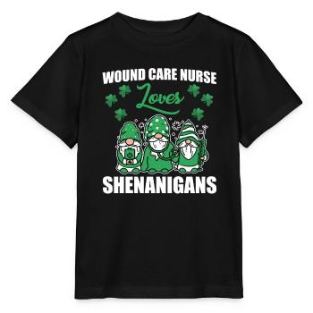 Infirmière en soins des plaies Saint-Patrick - T-shirt bio MINI CREATOR Stanley/Stella Enfant - noir - Devant - Mikhail (115cm)