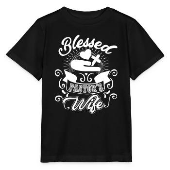 Pastor Pastor's Wife - Stanley/Stella MINI CREATOR Kids’ T-Shirt - black - Front - Mikhail (115cm)
