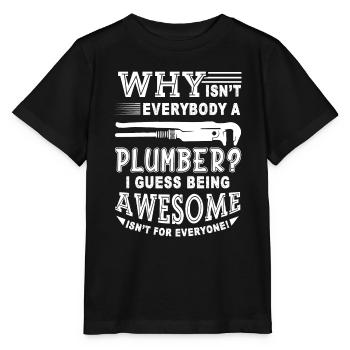 Plumber Awesome Plumber - Stanley/Stella MINI CREATOR Kids’ T-Shirt - black - Front - Mikhail (115cm)