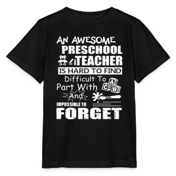 Preschool Teacher Awesome Preschool Teacher - Stanley/Stella MINI CREATOR Kids’ T-Shirt - black - Front - Mikhail (115cm)