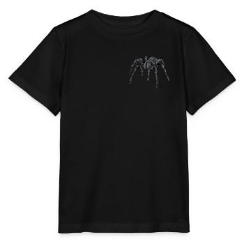 Tarentule I Tarantula Terrarium motif pour - T-shirt bio MINI CREATOR Stanley/Stella Enfant - noir - Devant - Mikhail (115cm)