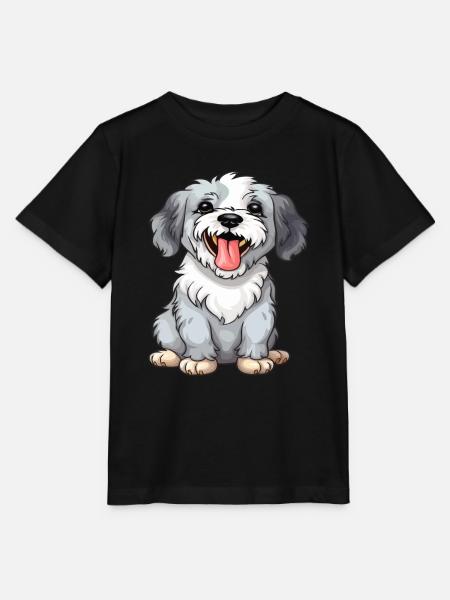 Niedliches Hündchen - Stanley/Stella Kinder T-Shirt MINI CREATOR - Schwarz