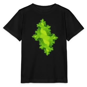 Vert fractal - T-shirt bio MINI CREATOR Stanley/Stella Enfant - noir - Devant - Mikhail (115cm)