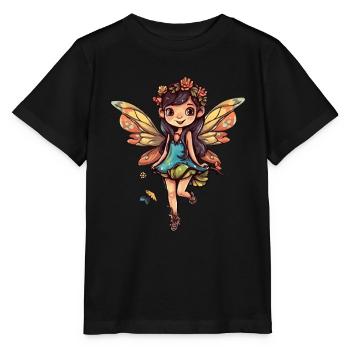 Fairy Fairy Fairy Magic Forest - Stanley/Stella MINI CREATOR Kids’ T-Shirt - black - Front - Mikhail (115cm)
