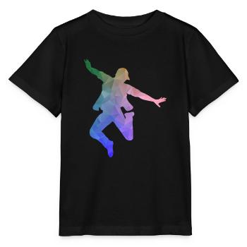 Hip Hop bboy - Stanley/Stella Kinder T-Shirt MINI CREATOR  - Schwarz - Vorne - Mikhail (115cm)