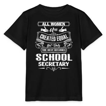 School Secretary Proud School Secretary - Stanley/Stella MINI CREATOR Kids’ T-Shirt - black - Front - Mikhail (115cm)