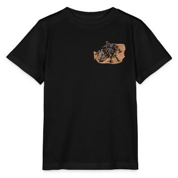 Tarentule I Tarantula Terrarium Motif pour - T-shirt bio MINI CREATOR Stanley/Stella Enfant - noir - Devant - Mikhail (115cm)