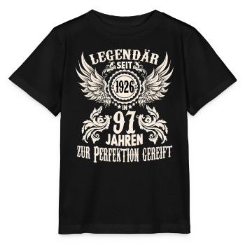 97 Jahre Geburtstag Ehrentags Wiegenfest Sprüche - Stanley/Stella Kinder T-Shirt MINI CREATOR  - Schwarz - Vorne - Mikhail (115cm)