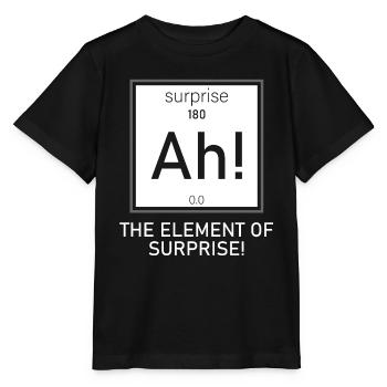 Element of Surprise - Stanley/Stella MINI CREATOR Kids’ T-Shirt - black - Front - Mikhail (115cm)