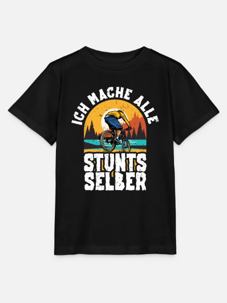 Mountainbiken Downhillbiker - Stanley/Stella Kinder T-Shirt MINI CREATOR - Schwarz