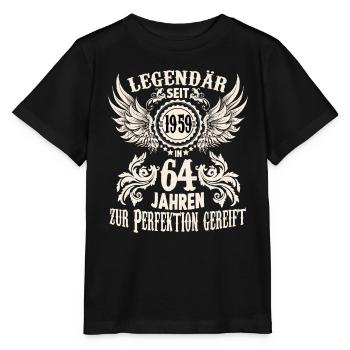 Eine Legende wird 64 Geburtstag Shirt zum Ehrentag - Stanley/Stella Kinder T-Shirt MINI CREATOR  - Schwarz - Vorne - Mikhail (115cm)