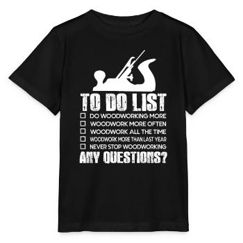 Woodworker Woodworker To Do List - Stanley/Stella MINI CREATOR Kids’ T-Shirt - black - Front - Mikhail (115cm)