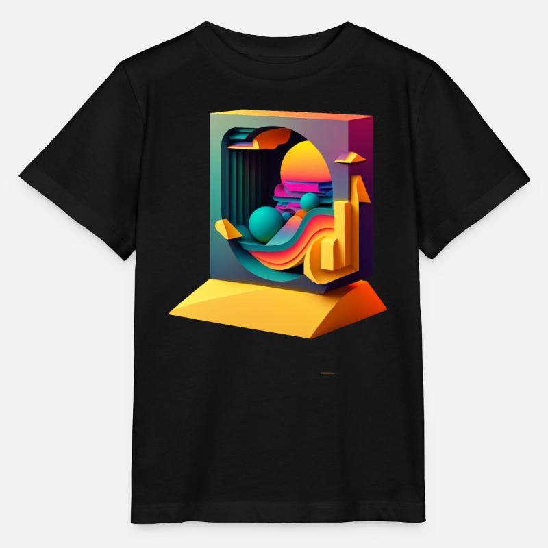 .3D - Stanley/Stella MINI CREATOR Kids’ T-Shirt - black