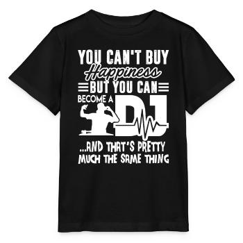 DJ Become A DJ - Stanley/Stella MINI CREATOR Kids’ T-Shirt - black - Front - Mikhail (115cm)