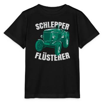 Schlepper Flüsterer - Stanley/Stella Kinder T-Shirt MINI CREATOR  - Schwarz - Vorne - Mikhail (115cm)
