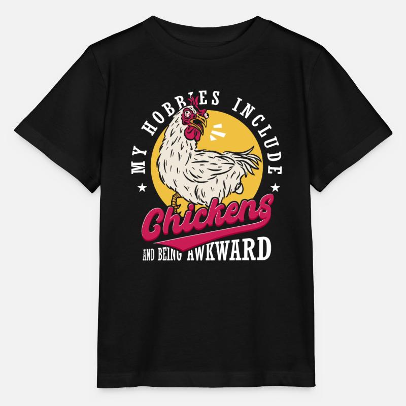 Hen House | My Hobbies Include Chickens - Stanley/Stella MINI CREATOR Kids’ T-Shirt - black