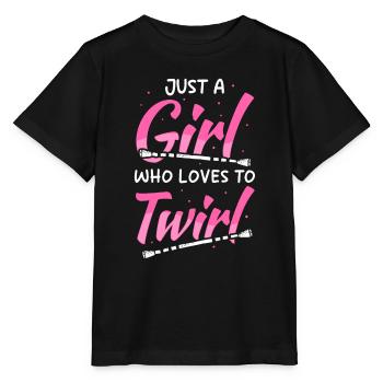 Bâton de majorette tournante tournante - T-shirt bio MINI CREATOR Stanley/Stella Enfant - noir - Devant - Mikhail (115cm)