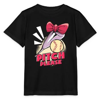 Softball lustig - Stanley/Stella Kinder T-Shirt MINI CREATOR  - Schwarz - Vorne - Mikhail (115cm)