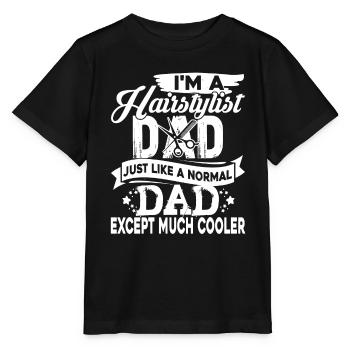 Hair Stylist Hair Stylist Dad - Stanley/Stella MINI CREATOR Kids’ T-Shirt - black - Front - Mikhail (115cm)