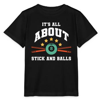 Billard Billard Billard Club de billard Club de billard - T-shirt bio MINI CREATOR Stanley/Stella Enfant - noir - Devant - Mikhail (115cm)