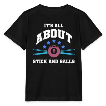 Billard Billard Billard Club de billard Club de billard - T-shirt bio MINI CREATOR Stanley/Stella Enfant - noir - Devant - Mikhail (115cm)