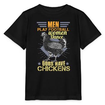 Costume de poulet Hommes - T-shirt bio MINI CREATOR Stanley/Stella Enfant - noir - Devant - Mikhail (115cm)