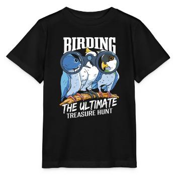 Drôle d’observation des oiseaux d’observation des oiseaux - T-shirt bio MINI CREATOR Stanley/Stella Enfant - noir - Devant - Mikhail (115cm)