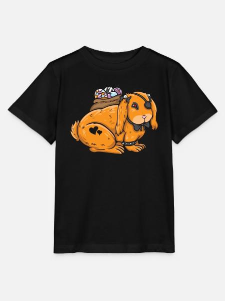 Gothic Rabbit Gothic Hase Gothic Ostern Emo Goth - Stanley/Stella T-shirt MINI CREATOR til børn - sort