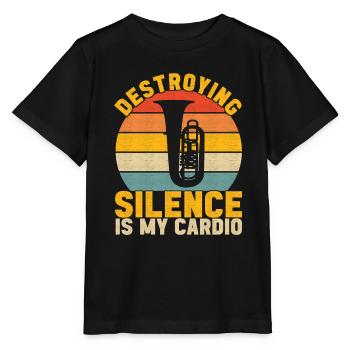 Tuba Tuba lecteur - T-shirt bio MINI CREATOR Stanley/Stella Enfant - noir - Devant - Mikhail (115cm)