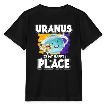 Uranus Planet Geschenk - Stanley/Stella Kinder T-Shirt MINI CREATOR  - Schwarz - Vorne - Mikhail (115cm)