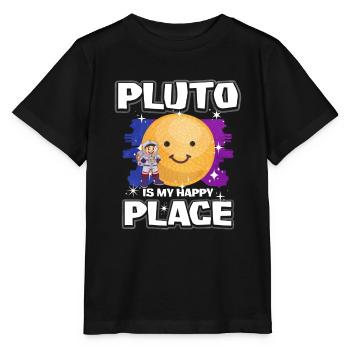 Cadeau de la planète Pluton - T-shirt bio MINI CREATOR Stanley/Stella Enfant - noir - Devant - Mikhail (115cm)