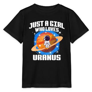 Mädchen Uranus Geschenk - Stanley/Stella Kinder T-Shirt MINI CREATOR  - Schwarz - Vorne - Mikhail (115cm)