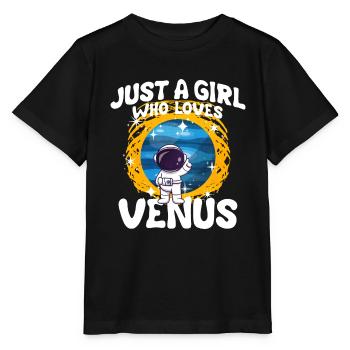Mädchen Venus Geschenk - Stanley/Stella Kinder T-Shirt MINI CREATOR  - Schwarz - Vorne - Mikhail (115cm)