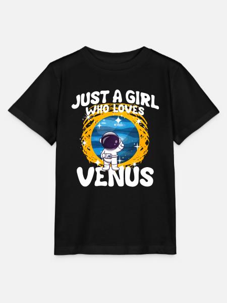 Mädchen Venus Geschenk - Stanley/Stella Kinder T-Shirt MINI CREATOR - Schwarz