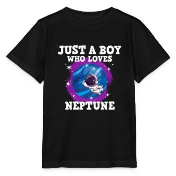 Neptune Planet Gift - Stanley/Stella MINI CREATOR Kids’ T-Shirt - black - Front - Mikhail (115cm)