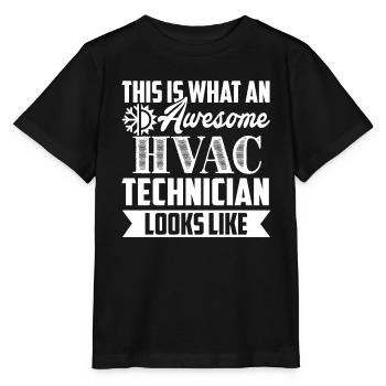 HVAC Technician Awesome HVAC Technician - Stanley/Stella MINI CREATOR Kids’ T-Shirt - black - Front - Mikhail (115cm)