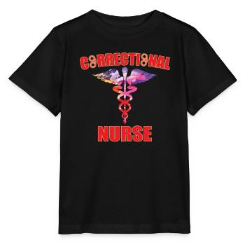 Grande conception d’infirmière correctionnelle - T-shirt bio MINI CREATOR Stanley/Stella Enfant - noir - Devant - Mikhail (115cm)