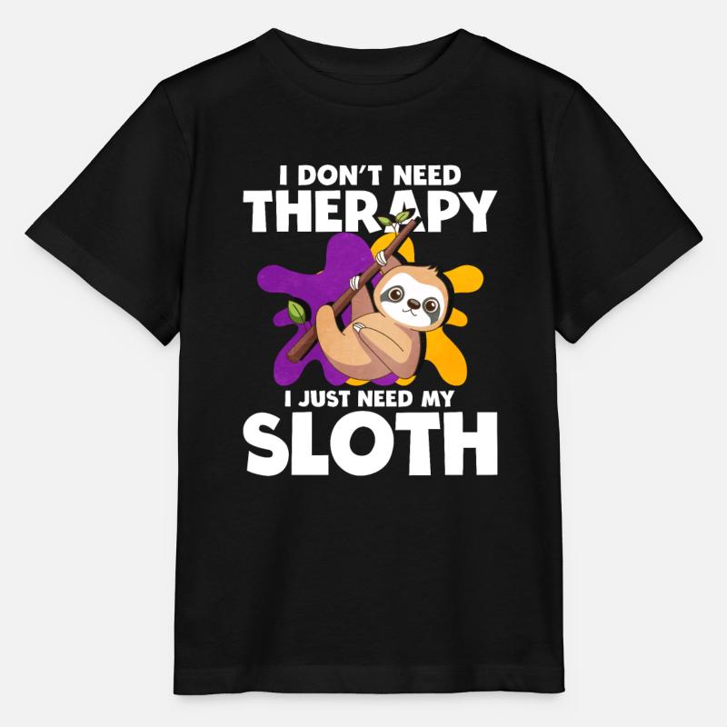 Faultier - Stanley/Stella Kinder T-Shirt MINI CREATOR  - Schwarz