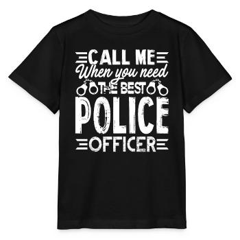 Police Officer Best Police Officer - Stanley/Stella MINI CREATOR Kids’ T-Shirt - black - Front - Mikhail (115cm)