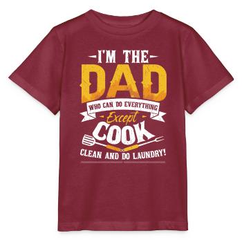 Je suis le père qui peut tout faire - T-shirt bio MINI CREATOR Stanley/Stella Enfant - bordeaux - Devant - Kain (125cm)