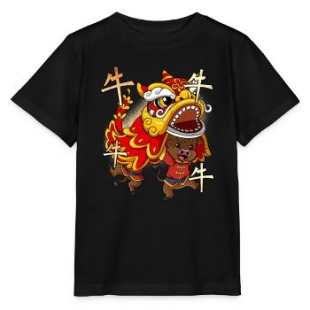 Jahr Des Ochsens Mondneujahrsfest Chinesisches - Stanley/Stella Kinder T-Shirt MINI CREATOR  - Schwarz - Vorne - Mikhail (115cm)