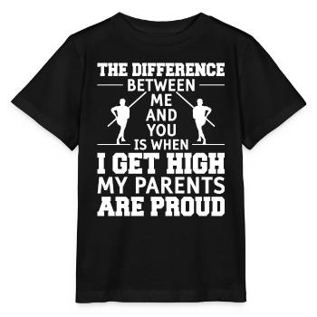 Saut à la perche Saut à la perche Athlétisme - T-shirt bio MINI CREATOR Stanley/Stella Enfant - noir - Devant - Mikhail (115cm)