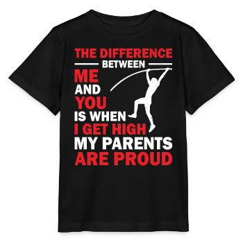 Saut à la perche Saut à la perche Athlétisme - T-shirt bio MINI CREATOR Stanley/Stella Enfant - noir - Devant - Mikhail (115cm)