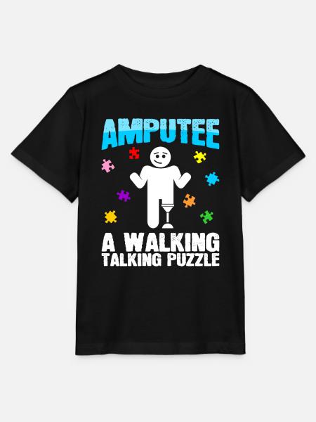 Amputierter Gehender Sprechender - Stanley/Stella Kinder T-Shirt MINI CREATOR  - Schwarz