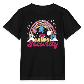 Süßigkeiten-Sicherheit - Stanley/Stella Kinder T-Shirt MINI CREATOR  - Schwarz - Vorne - Mikhail (115cm)