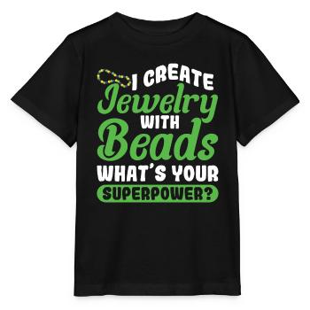 Perle Perle Broderie Bijoutier Fabricant de bijoux - T-shirt bio MINI CREATOR Stanley/Stella Enfant - noir - Devant - Mikhail (115cm)