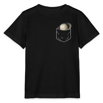 Saturne - T-shirt bio MINI CREATOR Stanley/Stella Enfant - noir - Devant - Mikhail (115cm)