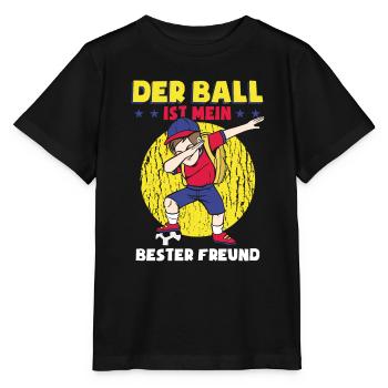 Der Ball Ist Mein Bester Freund - Stanley/Stella Kinder T-Shirt MINI CREATOR  - Schwarz - Vorne - Mikhail (115cm)