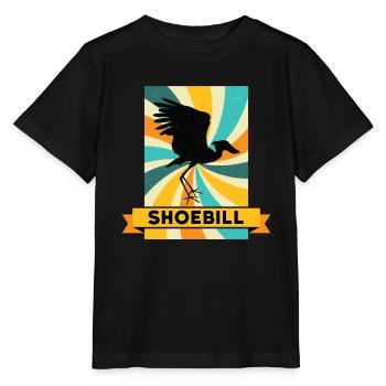 Bec-de-sabot ornitologue - T-shirt bio MINI CREATOR Stanley/Stella Enfant - noir - Devant - Mikhail (115cm)