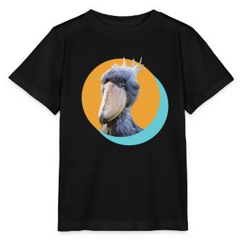 Bec-de-sabot ornitologue - T-shirt bio MINI CREATOR Stanley/Stella Enfant - noir - Devant - Mikhail (115cm)